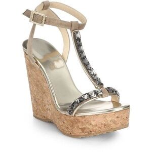 Jimmy Choo Jeweled Wedges